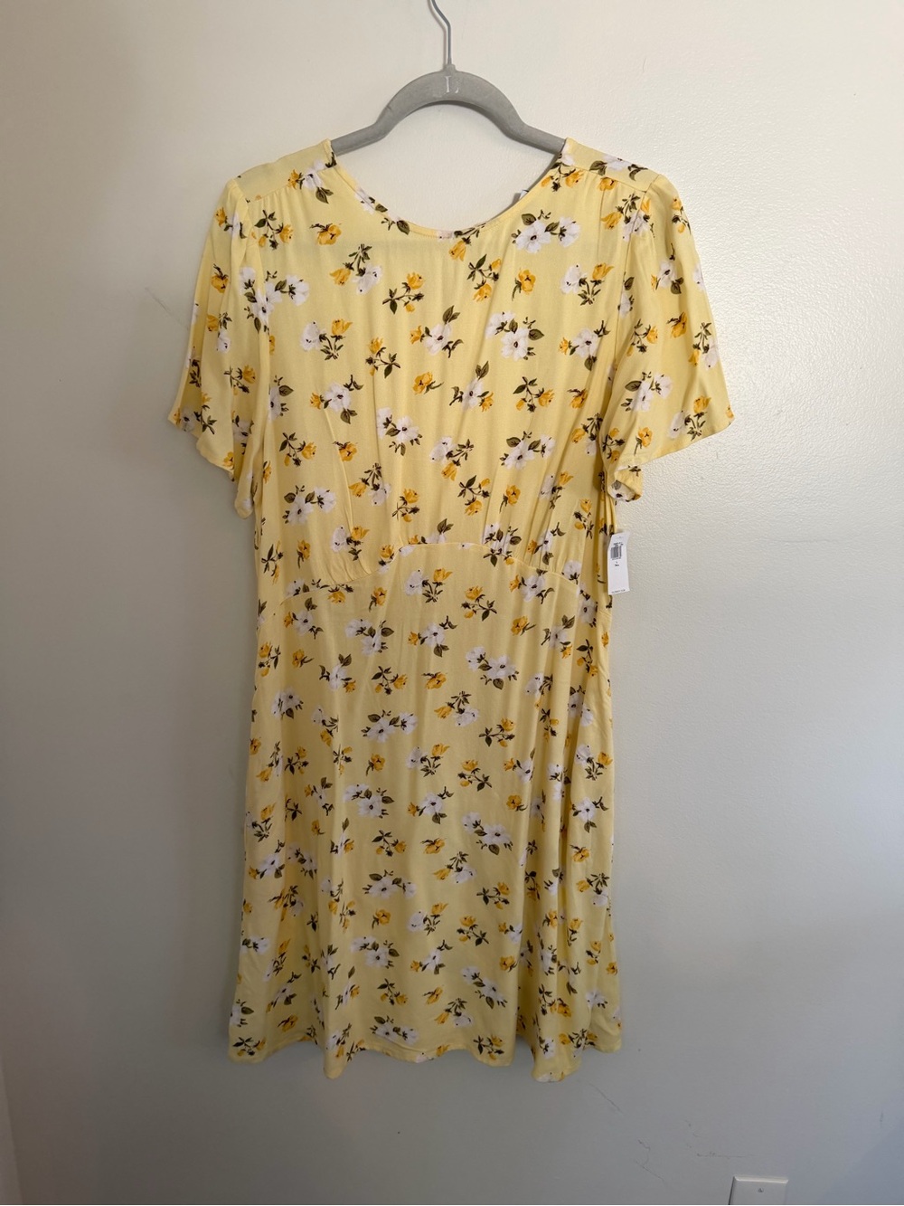 Old Navy Yellow Floral Short Dress
